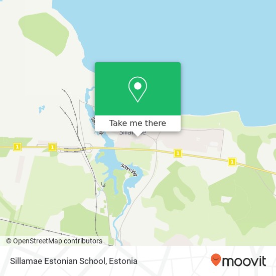 Карта Sillamae Estonian School