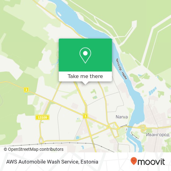 AWS Automobile Wash Service map