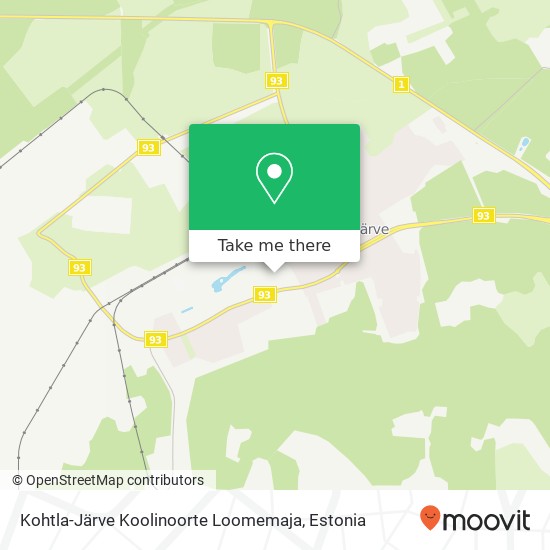 Kohtla-Järve Koolinoorte Loomemaja map