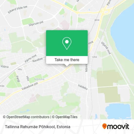 Карта Tallinna Rahumäe Põhikool