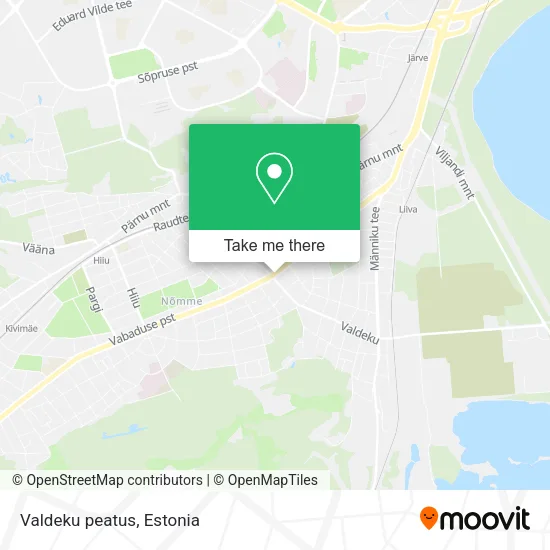 Карта Valdeku peatus