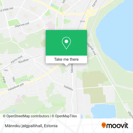 Карта Männiku jalgpallihall