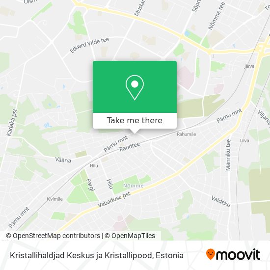 Kristallihaldjad Keskus ja Kristallipood map