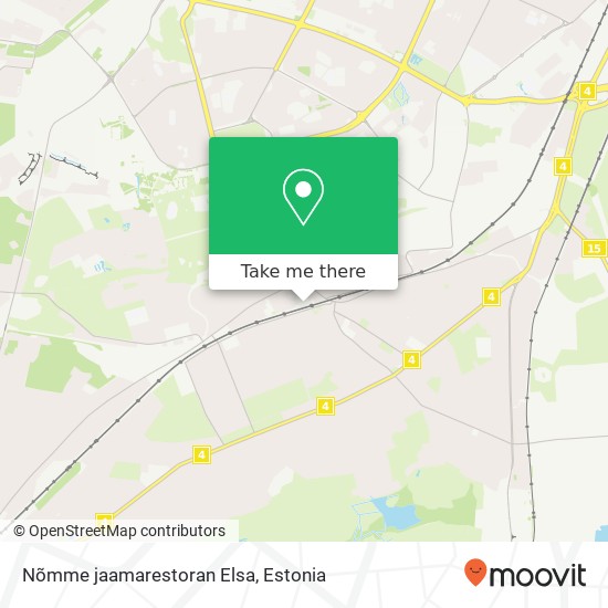 Nõmme jaamarestoran Elsa map