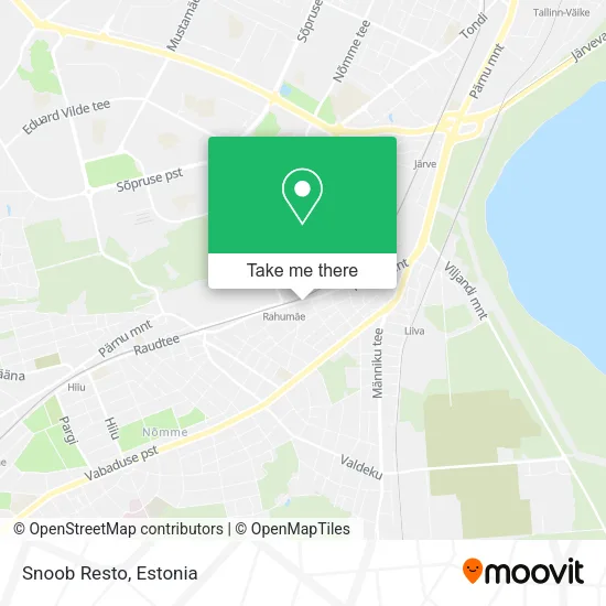 Карта Snoob Resto