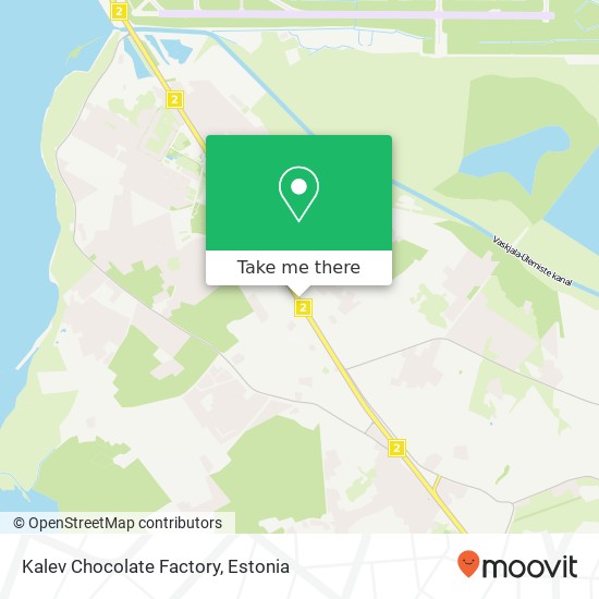 Kalev Chocolate Factory map