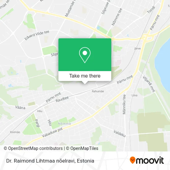 Dr. Raimond Lihtmaa nõelravi map