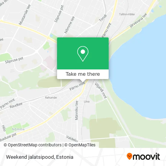 Карта Weekend jalatsipood