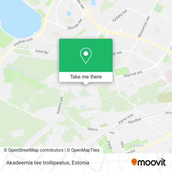 Карта Akadeemia tee trollipeatus