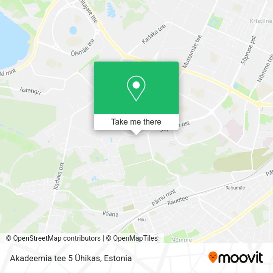 Akadeemia tee 5 Ühikas map