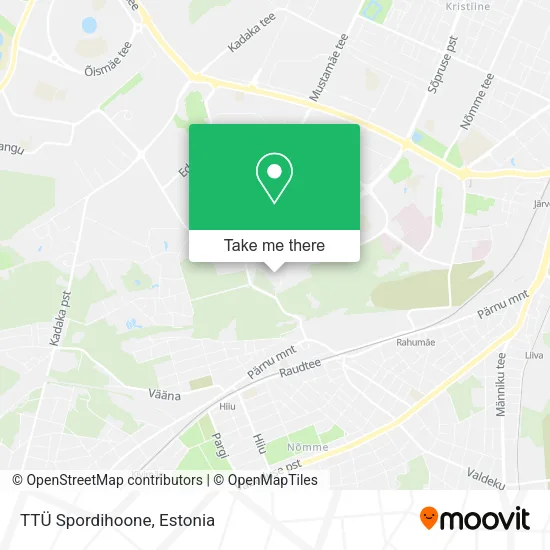 Карта TTÜ Spordihoone