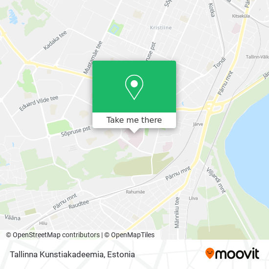 Карта Tallinna Kunstiakadeemia