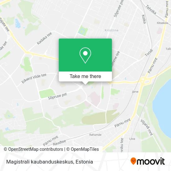 Карта Magistrali kaubanduskeskus