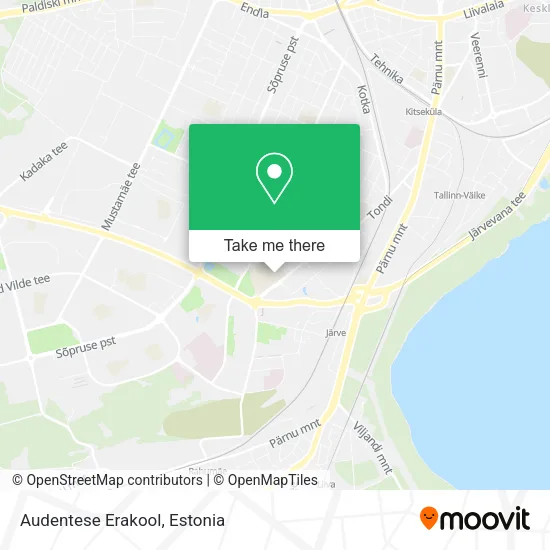 Карта Audentese Erakool