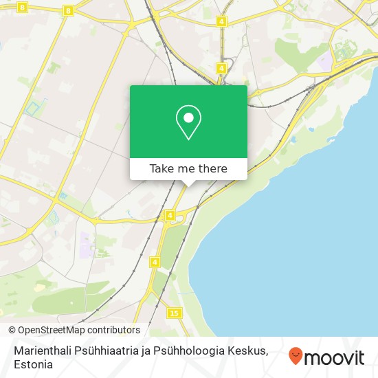 Marienthali Psühhiaatria ja Psühholoogia Keskus map