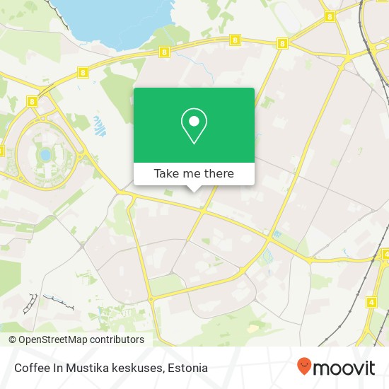 Coffee In Mustika keskuses map