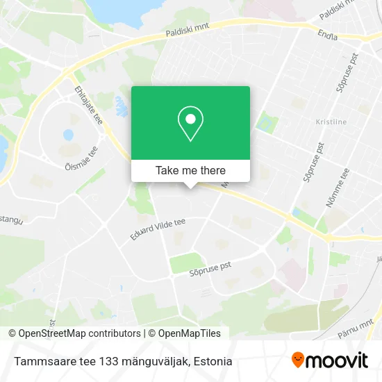 Карта Tammsaare tee 133 mänguväljak