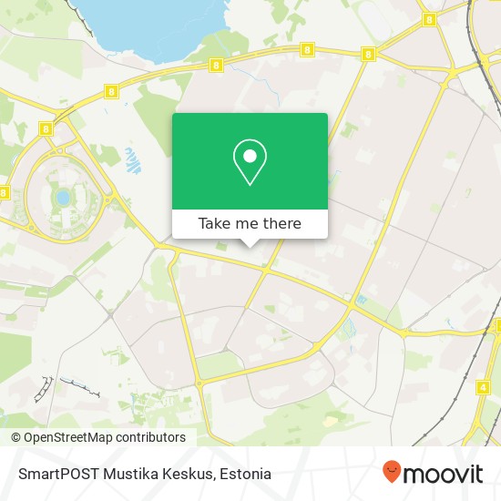 Карта SmartPOST Mustika Keskus