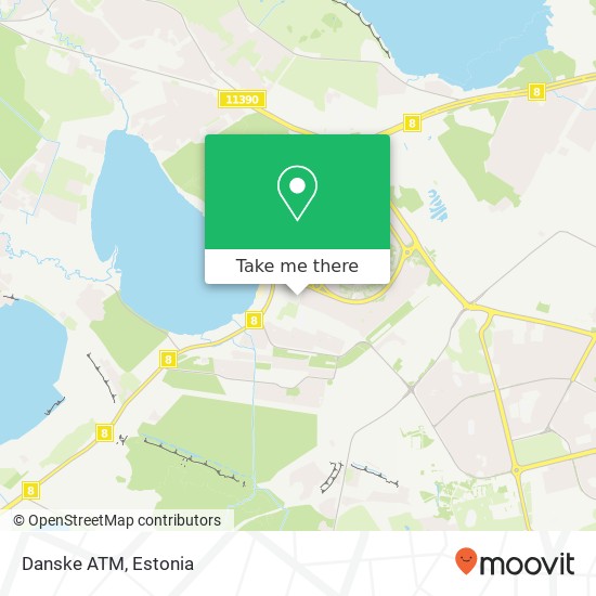 Danske ATM map