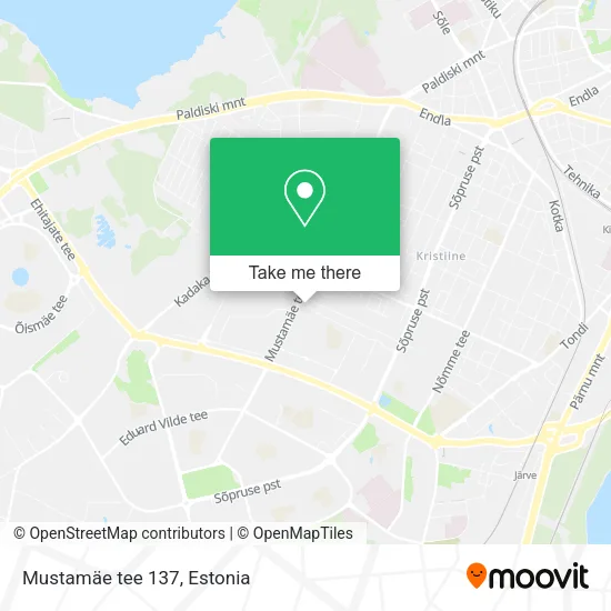 Mustamäe tee 137 map