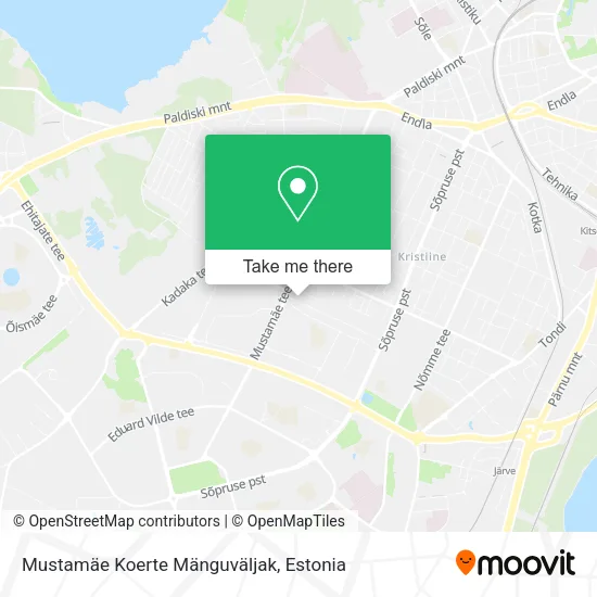 Карта Mustamäe Koerte Mänguväljak