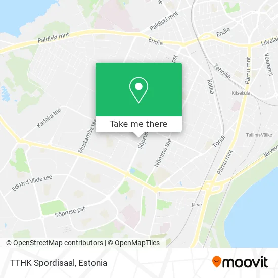 Карта TTHK Spordisaal