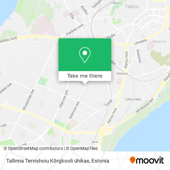 Tallinna Tervishoiu Kõrgkooli ühikas map