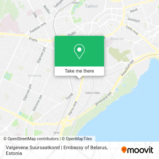 Valgevene Suursaatkond | Embassy of Belarus map