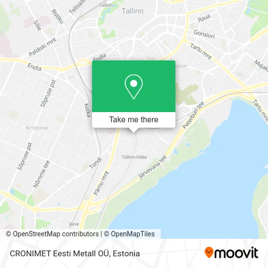 Карта CRONIMET Eesti Metall OÜ