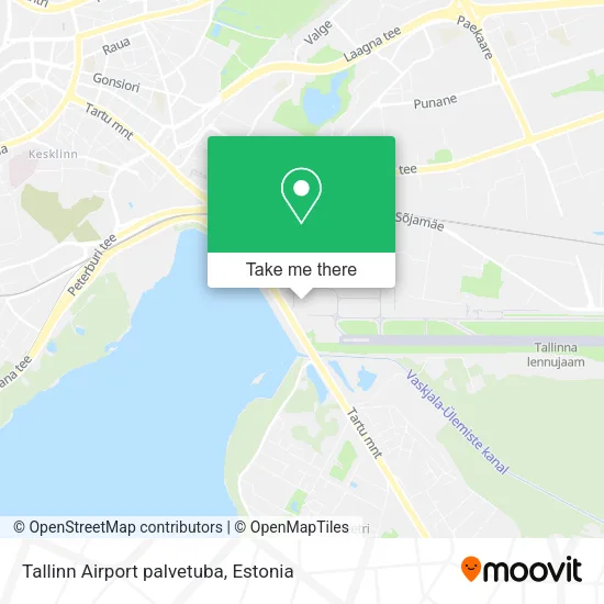 Tallinn Airport palvetuba map