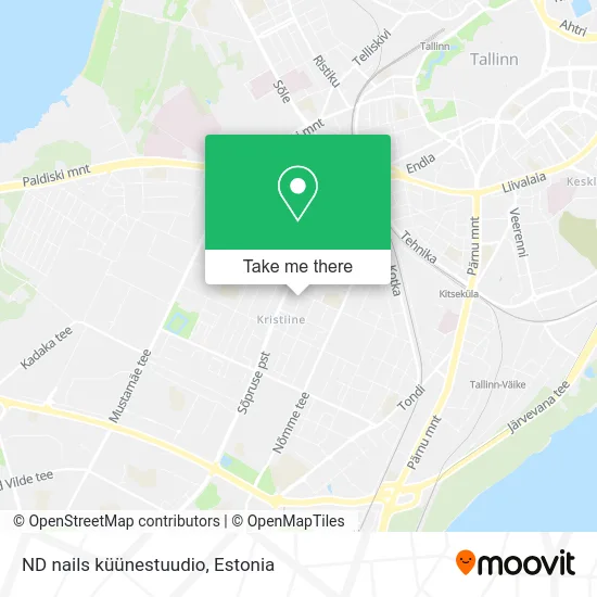 Карта ND nails küünestuudio