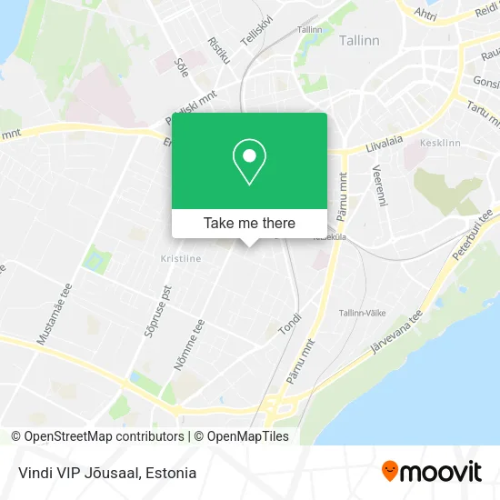 Карта Vindi VIP Jõusaal