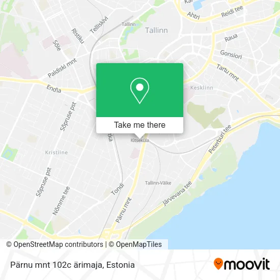Карта Pärnu mnt 102c ärimaja