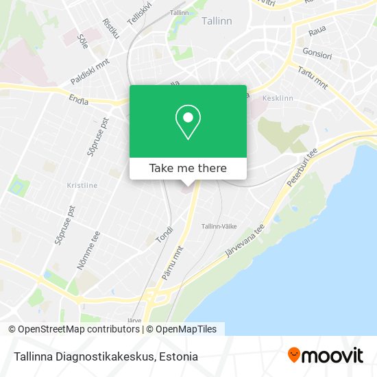 Карта Tallinna Diagnostikakeskus