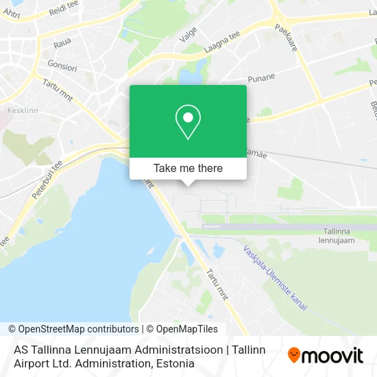 Карта AS Tallinna Lennujaam Administratsioon | Tallinn Airport Ltd. Administration