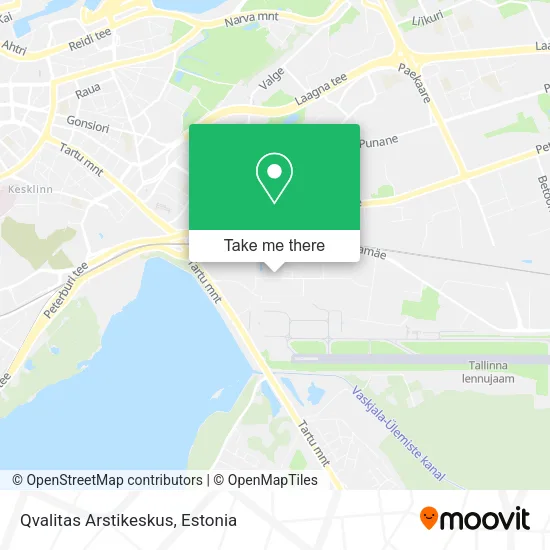 Карта Qvalitas Arstikeskus
