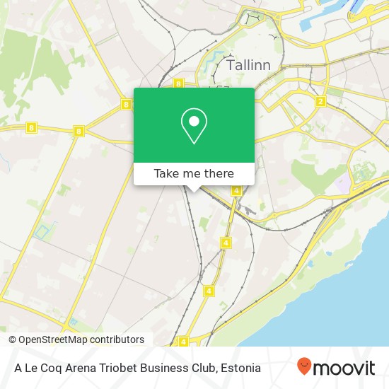 A Le Coq Arena Triobet Business Club map
