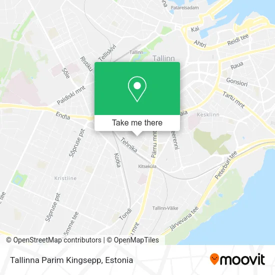 Карта Tallinna Parim Kingsepp