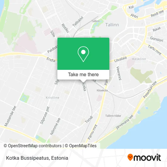 Kotka Bussipeatus map