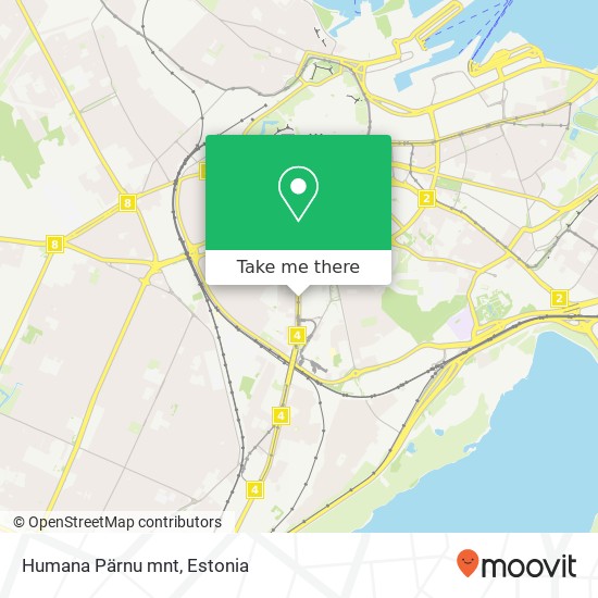 Карта Humana Pärnu mnt