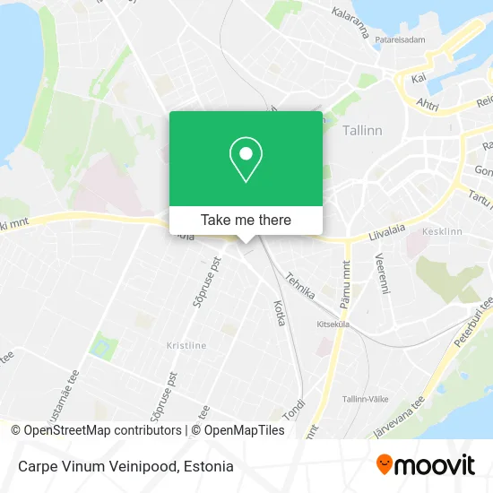 Карта Carpe Vinum Veinipood