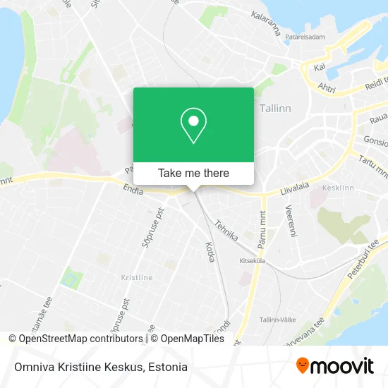 Omniva Kristiine Keskus map