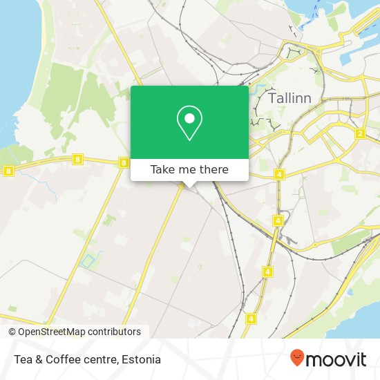 Tea & Coffee centre map