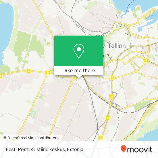 Карта Eesti Post: Kristiine keskus