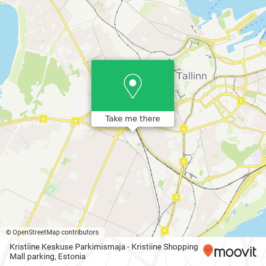 Kristiine Keskuse Parkimismaja - Kristiine Shopping Mall parking map