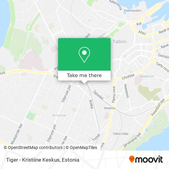 Tiger - Kristiine Keskus map