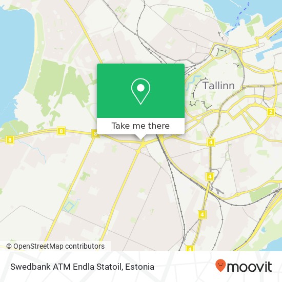 Swedbank ATM Endla Statoil map