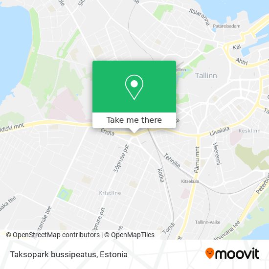 Taksopark bussipeatus map