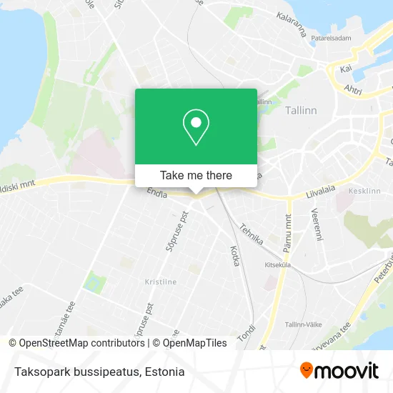 Карта Taksopark bussipeatus