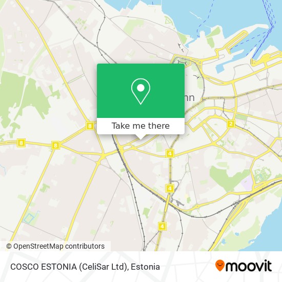 Карта COSCO ESTONIA (CeliSar Ltd)